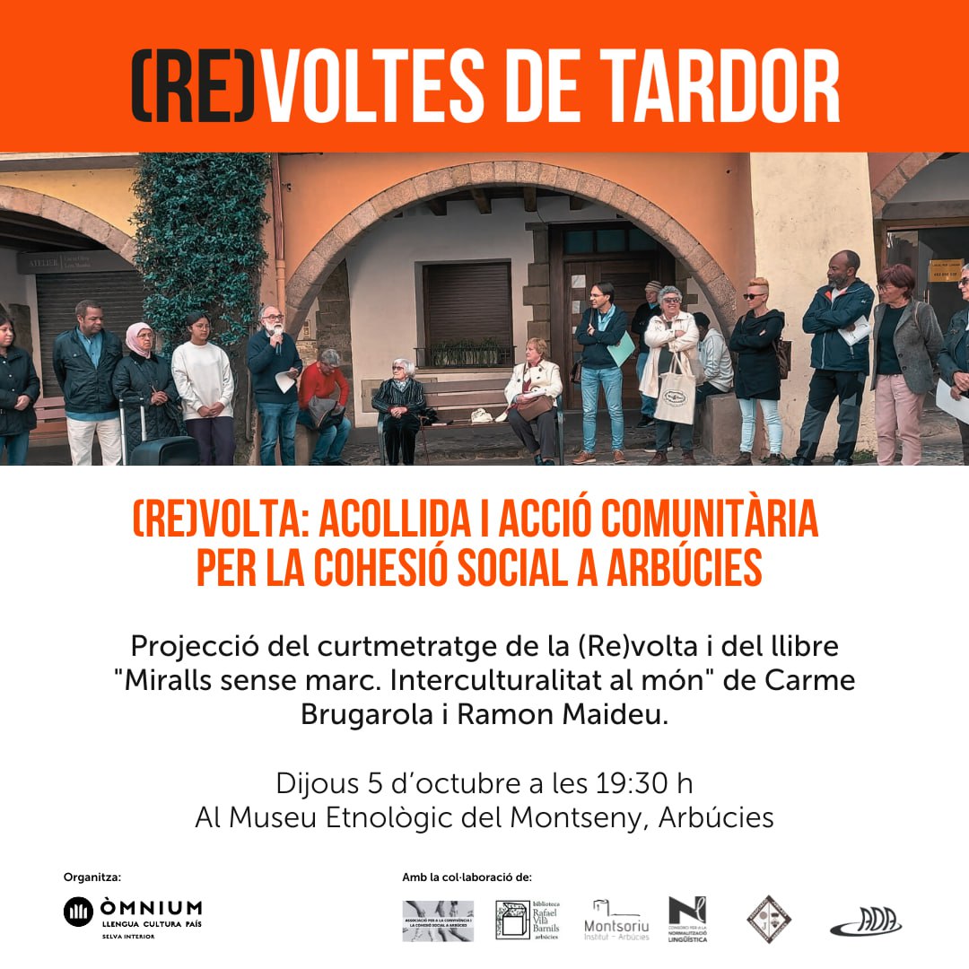 Presentació del vídeo de la (Re)volta d'acollida i acció comunitària per la cohesió social a Arbúcies